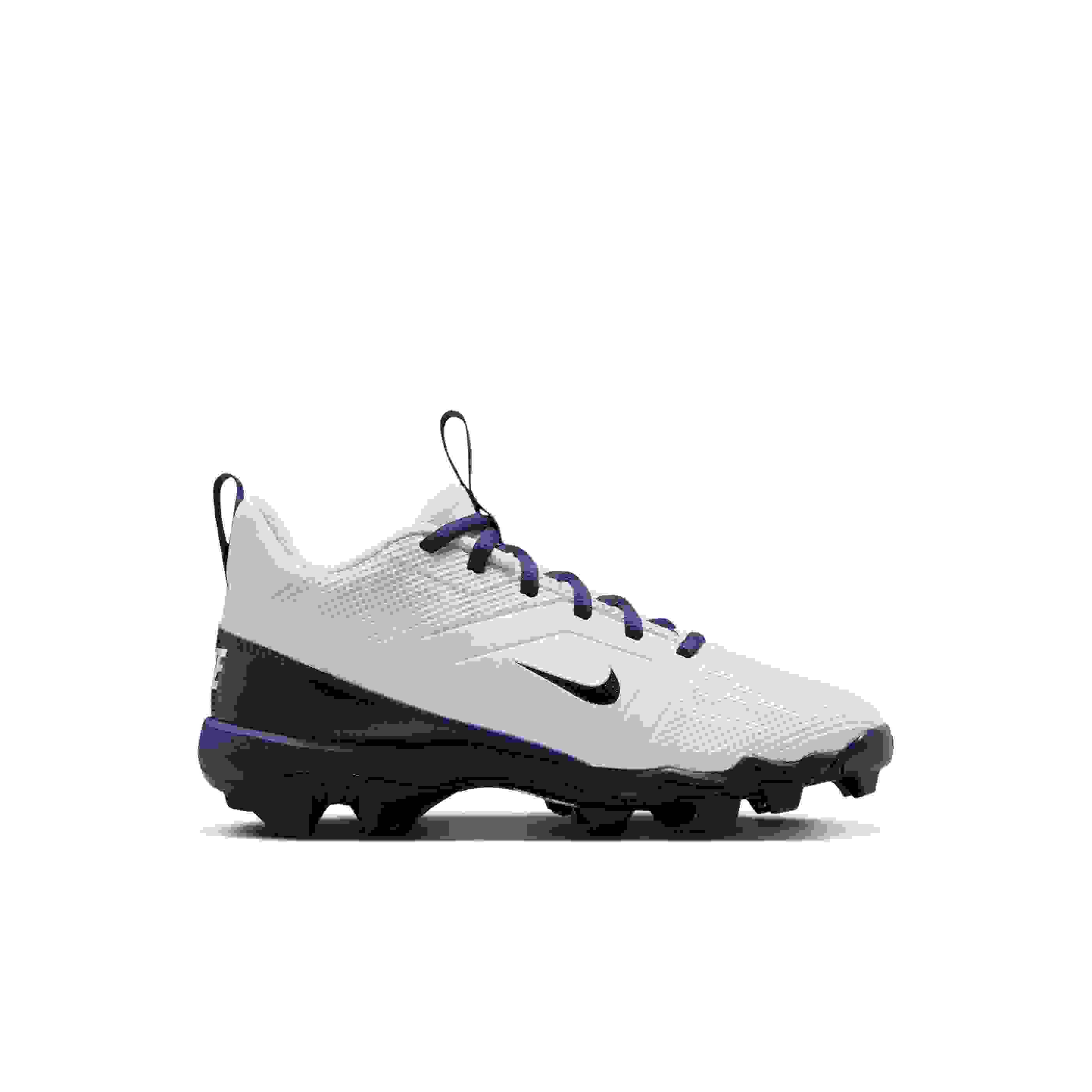Nike Alpha Menace 4 Shark Preschool Boys' "White/Midnight Navy/Black" Football Cleat